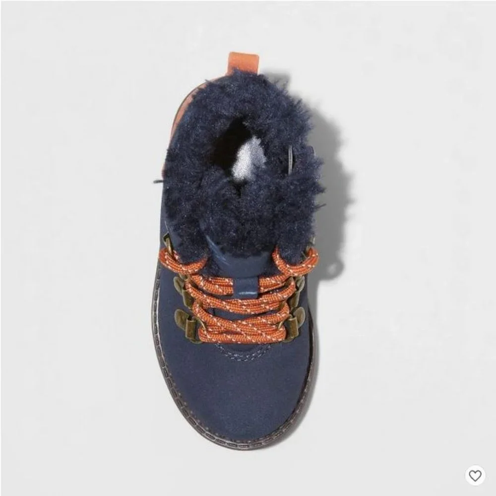 Toddler Boys RykerCombat‎ Lace-Up Boots Navy - Cat & Jack
